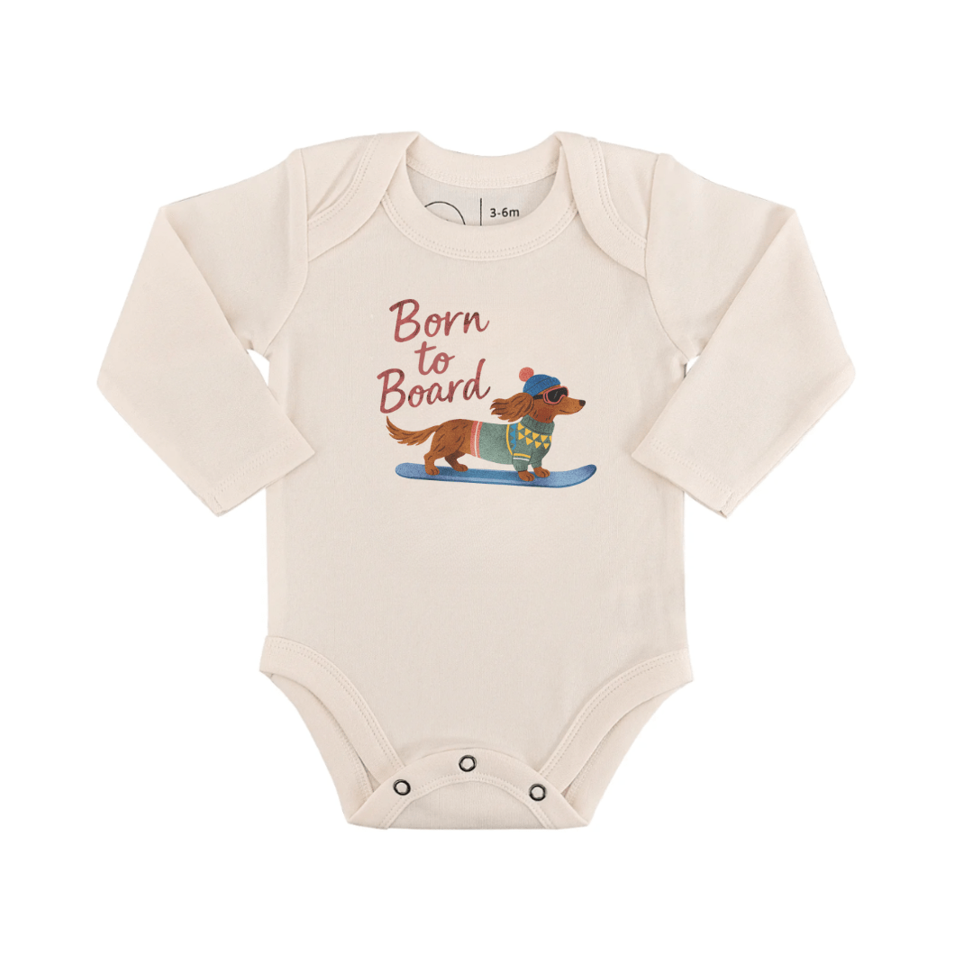 long sleeve graphic bodysuit | born to board