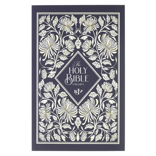 KJV Bible Outreach Softcover, Floral - Leather