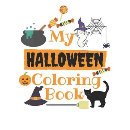 My halloween Coloring Book: coloring Numbers, Letters, Shapes, and Animals, halloween coloring activity book for age 1-5, Kindergarten & Preschool - Paperback