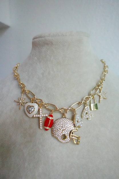 Football Charm Necklace