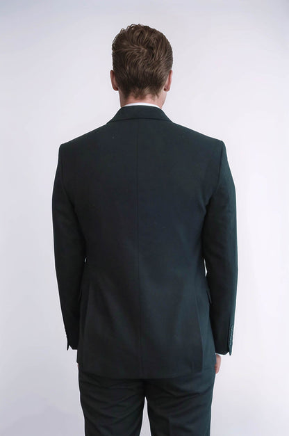 Plain Slim Fit Sport Black Men Blazer - Wessi