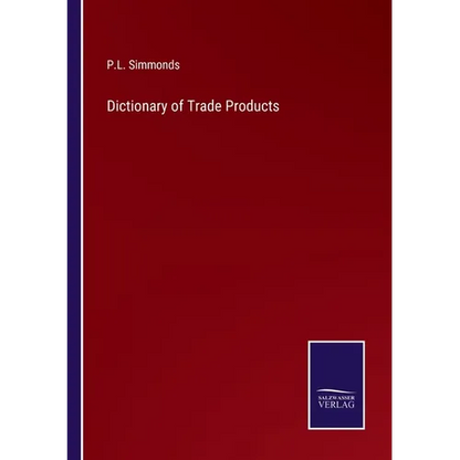 Dictionary of Trade Products - Paperback
