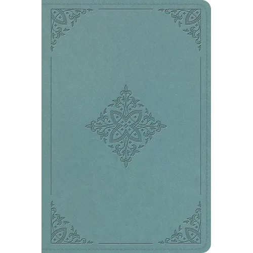 ESV Single Column Heritage Bible (Trutone, Paris Sky, Fleur-De-Lis Design) - Imitation Leather