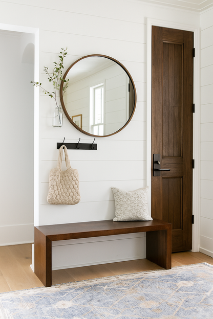 Timbergirl Dark Walnut Mango Wood Bench - 60"