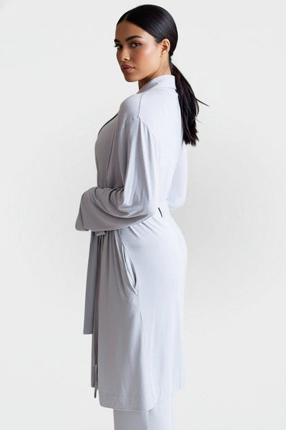 Collagen Lounge Robe - Black