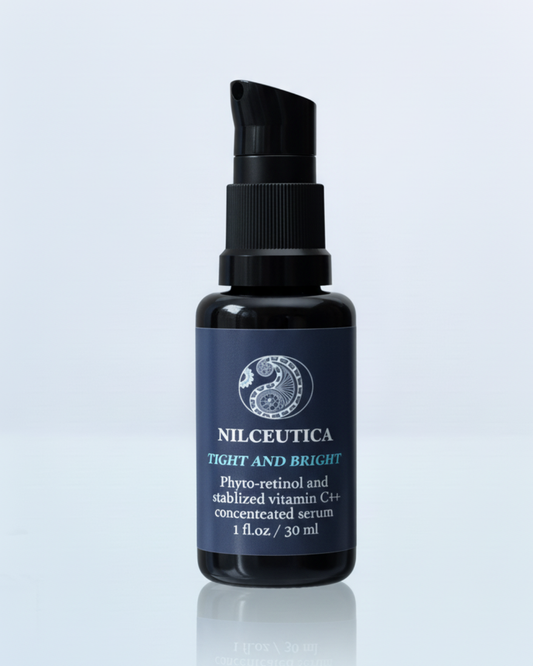 TIGHT AND BRIGHT, an Advanced Gentle Phyto-Retinol and Vitamin C Face Serum, 12 Innovative Technologies, 55% High-Performance Cosmeceuticals
