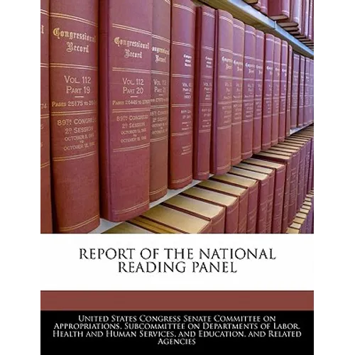 Report of the National Reading Panel - Paperback