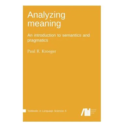 Analyzing meaning - Hardcover