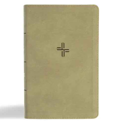 CSB Single-Column Personal Size Bible, Digital Study Edition, Sage Suedesoft Leathertouch - Imitation Leather