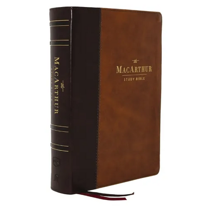 Nkjv, MacArthur Study Bible, 2nd Edition, Leathersoft, Brown, Indexed, Comfort Print: Unleashing God's Truth One Verse at a Time - Imitation Leather