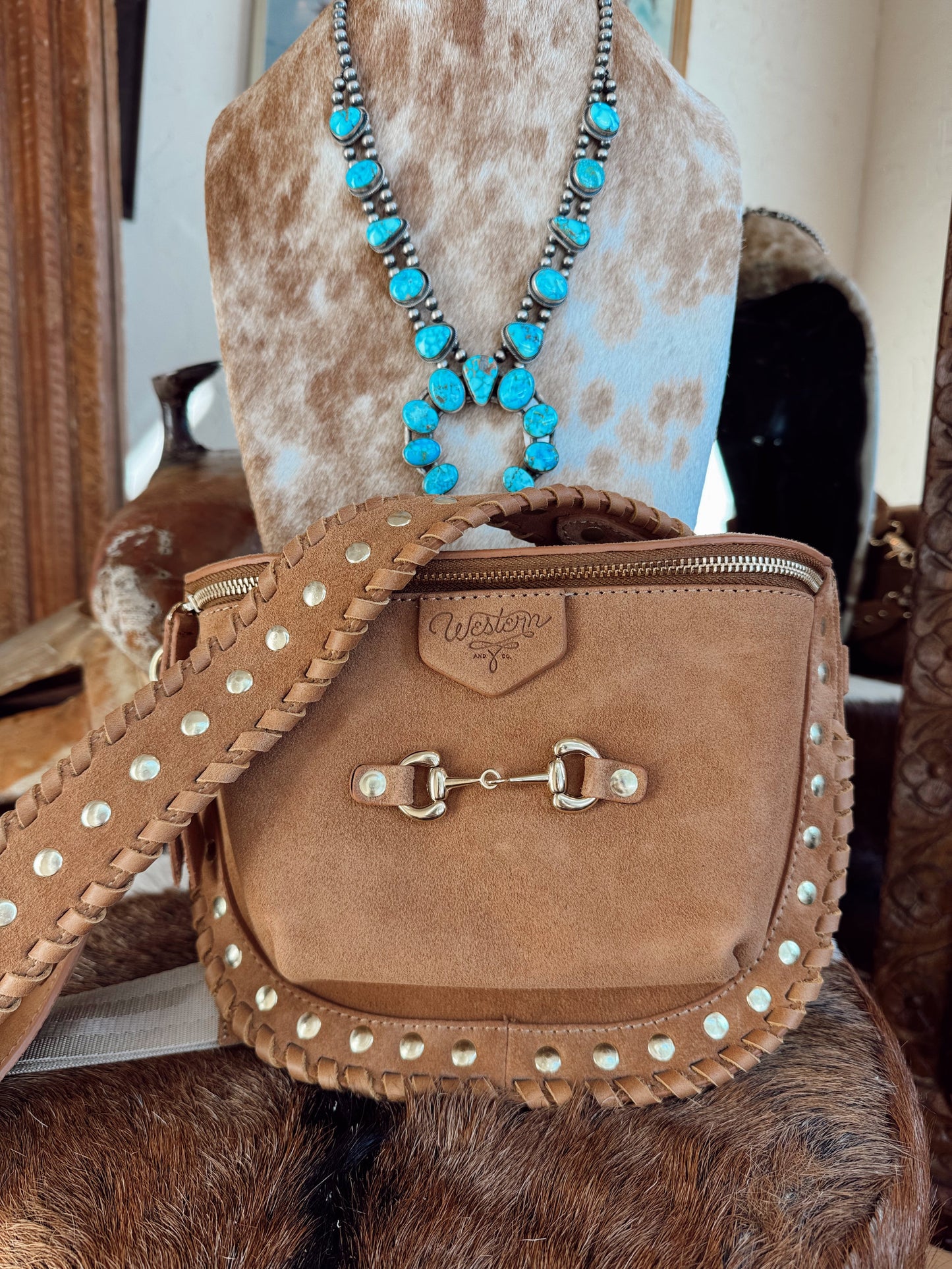 The Western + Co. Lil’ Bit Bum Bag in Chestnut