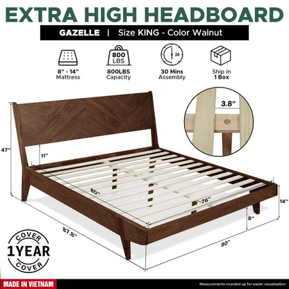 Gazelle Platform Bed Frame