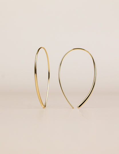 Delicate Threader Hoop Earrings