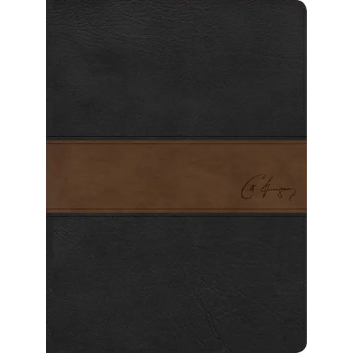 Rvr 1960 Biblia de Estudio Spurgeon, Negro/Marrón Símil Piel - Imitation Leather