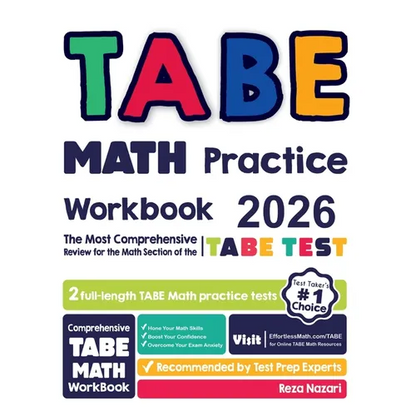 TABE Math Practice Workbook: The Most Comprehensive Review for the Math Section of the TABE Test - Paperback