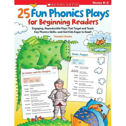 25 Fun Phonics Plays for Beginning Readers - Paperback