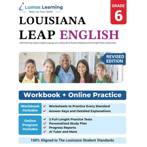 LEAP Test Prep: Grade 6 English Language Arts Literacy (ELA) Practice Workbook and Full-length Online Assessments: LEAP Study Guide - Paperback