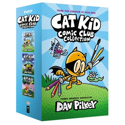 The Cat Kid Comic Club Collection: From the Creator of Dog Man (Cat Kid Comic Club #1-3 Boxed Set) - Hardcover