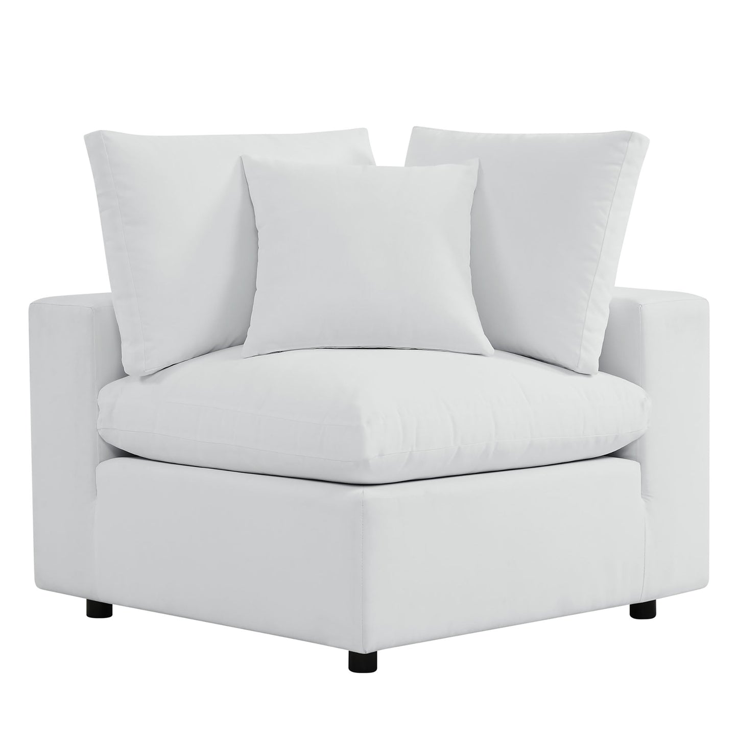 Commix Outdoor Sectional Sofa 5 Piece Sunbrella® White Collection at Patio Elegance