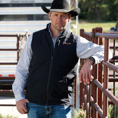 Black Canvas Vest | Cinch Mens