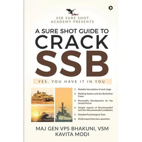 A Sure Shot Guide to Crack Ssb: Yes, You Have It in You - Paperback