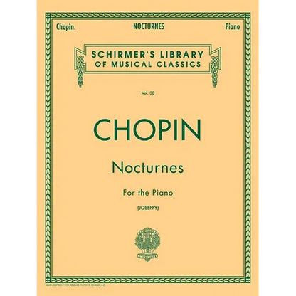 Nocturnes for the Piano (Schirmer's Library of Musical Classics, Vol. 30) - Chopin Piano Book with 21 Music Pieces - Easy to Read and Understand Piano - Paperback