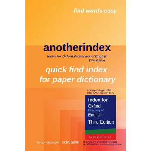 anotherindex: Index for Oxford Dictionary of English Third Edition - Paperback