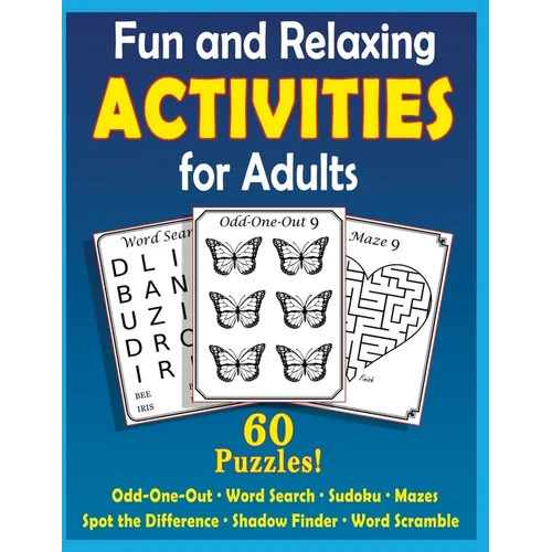 Fun and Relaxing Activities for Adults: Puzzles for People with Dementia [Large-Print] - Paperback