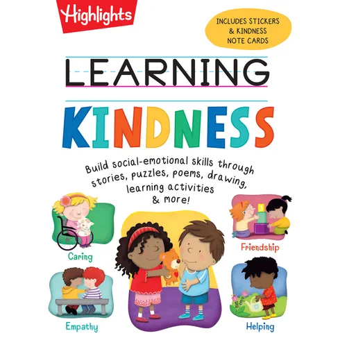 Learning Kindness: Build Social-Emotional Skills Through Stories, Puzzles, Poems and More with Over 100 Stickers in This 192-Page Feelings Activity - Paperback