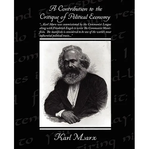 A Contribution to the Critique of Political Economy - Paperback