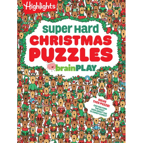 Brainplay Super Hard Christmas Puzzles - Paperback
