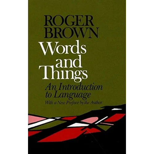 Words and Things - Paperback