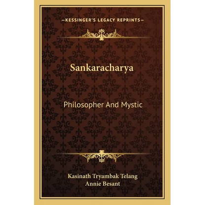 Sankaracharya: Philosopher And Mystic - Paperback