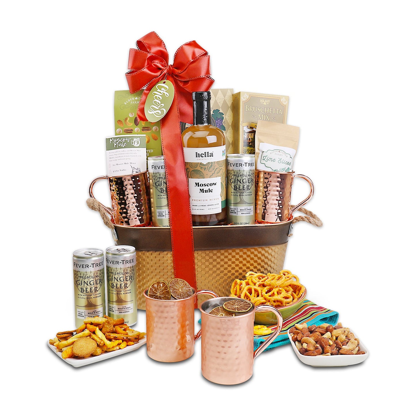 Moscow Mule Handcrafted Cocktail Gift Basket