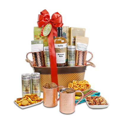 Moscow Mule Handcrafted Cocktail Gift Basket