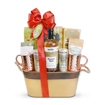 Moscow Mule Handcrafted Cocktail Gift Basket