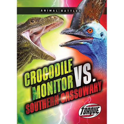 Crocodile Monitor vs. Southern Cassowary - Library Binding