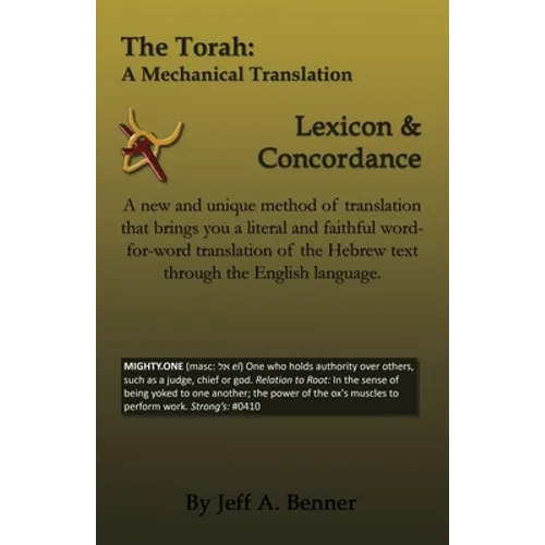 The Torah: A Mechanical Translation - Lexicon and Concordance - Paperback