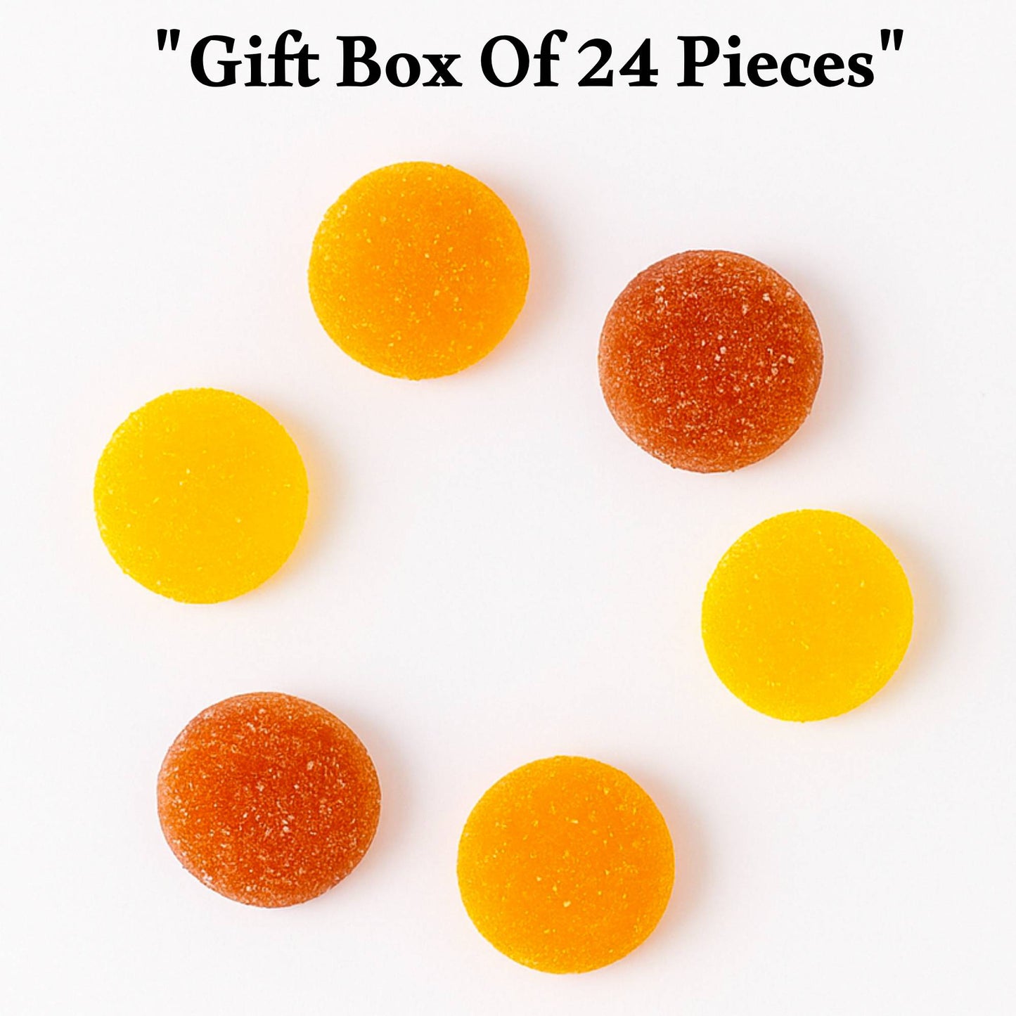 Andy Anand French Pates de Fruits Fruit Jellies, 65% Fruit, 24 pc – Imported French Candy Confection, Natural Fruit Flavors, Gourmet Birthday & Holiday Gift