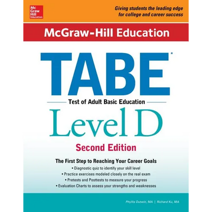 McGraw-Hill Education Tabe Level D, Second Edition - Paperback