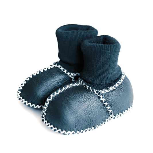 cozy booties | navy