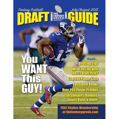 Fantasy Football Draft Guide July/August 2015 - Paperback