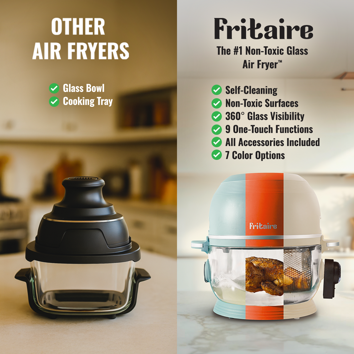 Self-Cleaning Air Fryer™ & Non-Toxic Air Fryer™ - Cherry