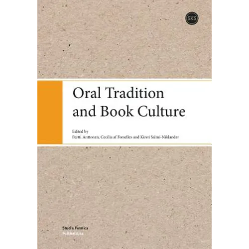 Oral Tradition and Book Culture - Paperback