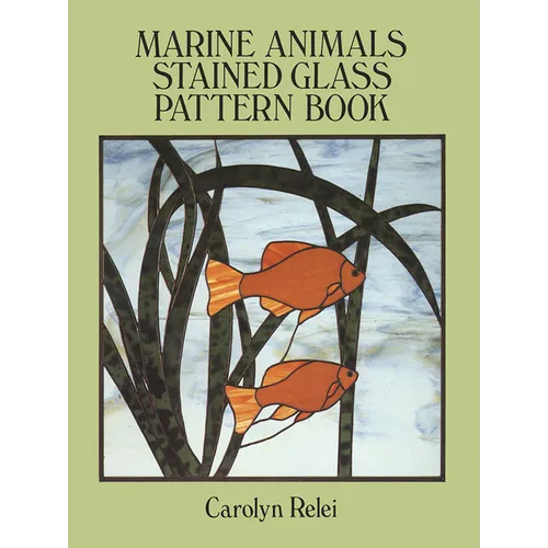 Marine Animals Stained Glass Pattern Book - Paperback