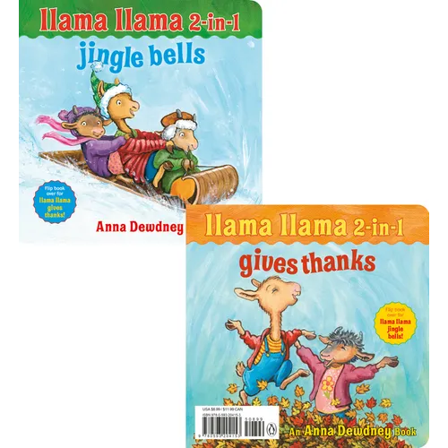 Llama Llama 2-In-1: Gives Thanks/Jingle Bells - Board Book