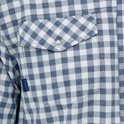 Deep Water Pearl Snap Shirt
