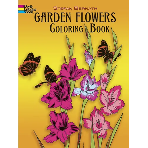 Garden Flowers Coloring Book - Paperback