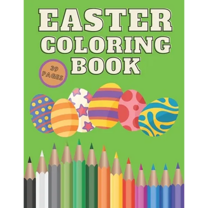 Easter Coloring Book: Spring Relaxing Colouring For Kids 2-4 Ages, Design Easter Egg, Beautiful Brand Collection Images, 39 Pages - Paperback