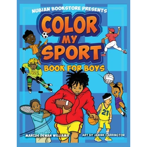 Nubian Bookstore Presents Color My Sport Book For Boys - Paperback